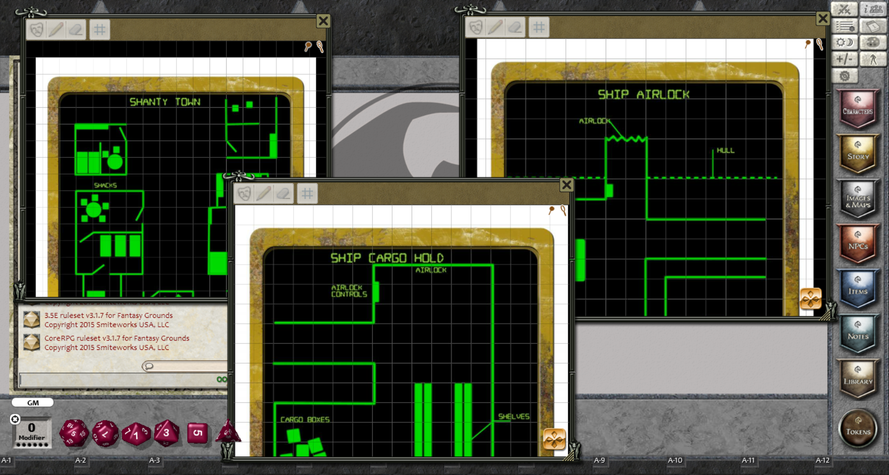 Sci-Fi Themed Maps for Fantasy Grounds
